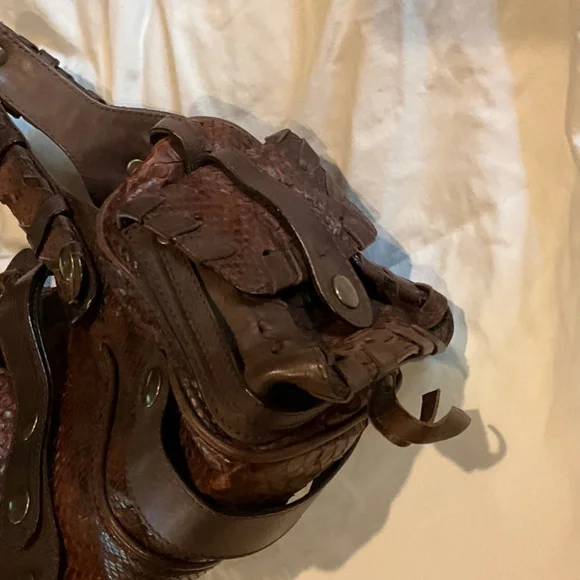 Brown Chloe Python bag - Picture 3 of 9